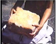 Cross hole stone